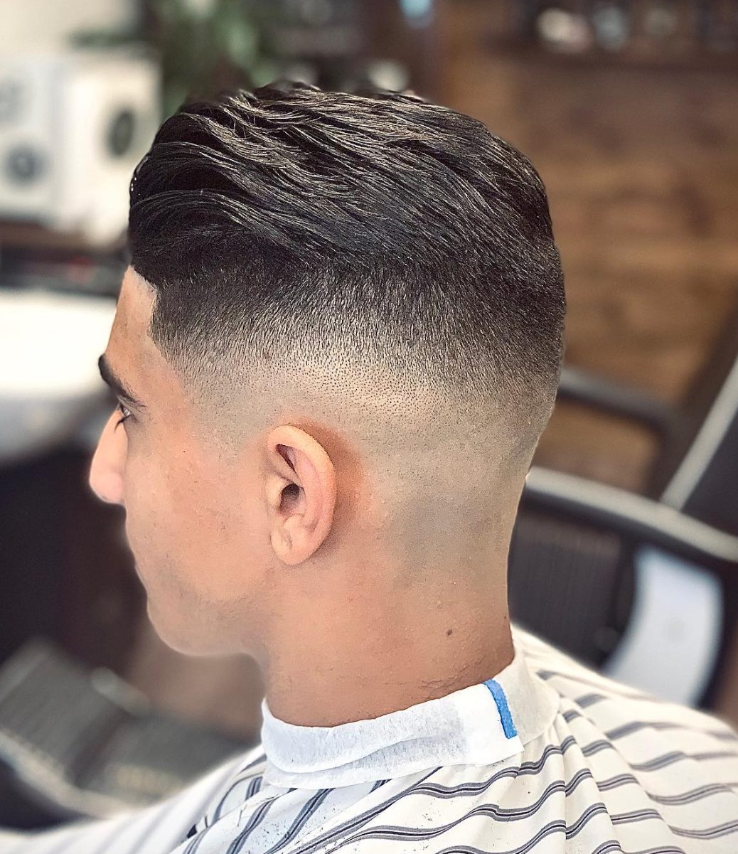 Texturerad crop med skin fade